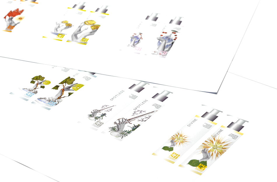 Beauty product branding